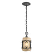 Golden - 1821-M1L BI - One Light Mini Pendant - Madera BI - Black Iron