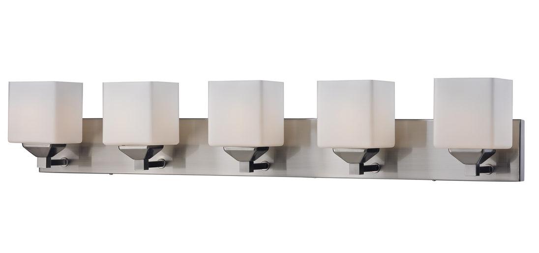 Z-Lite - 2104-5V - Five Light Vanity - Quube - Brushed Nickel