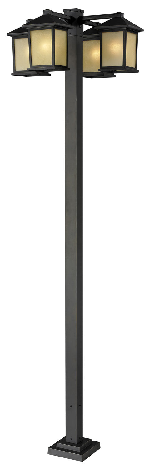 Z-Lite - 507-4-536P-ORB - Four Light Outdoor Post Mount - Holbrook - Oil Rubbed Bronze