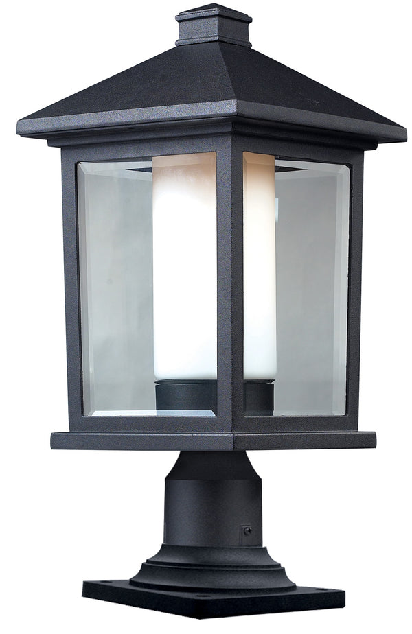 Z-Lite - 523PHB-533PM-BK - One Light Outdoor Pier Mount - Mesa - Black