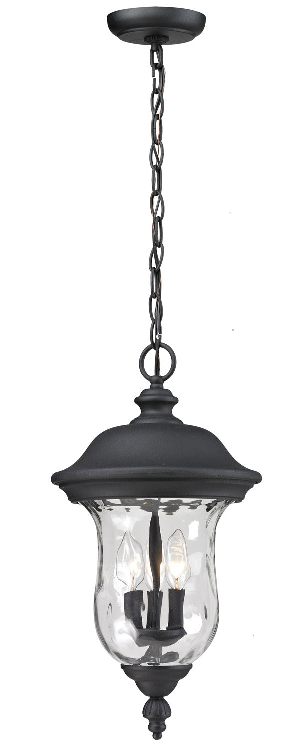 Z-Lite - 533CHB-BK - Three Light Outdoor Chain Mount - Armstrong - Black