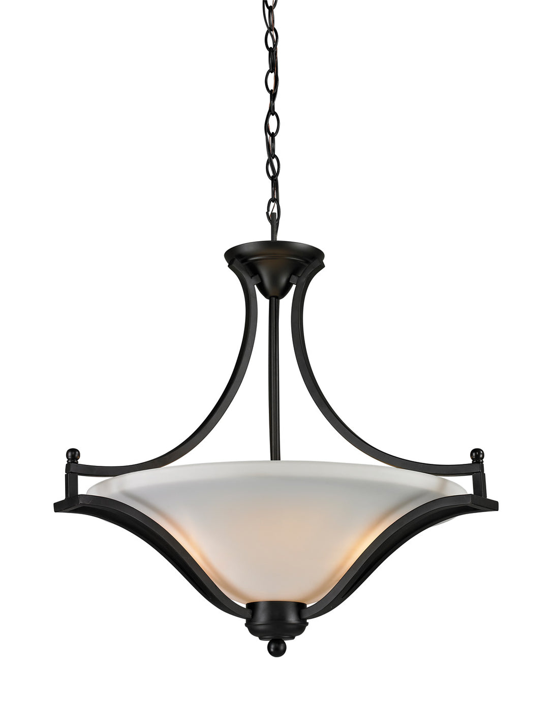 Z-Lite - 703P-MB - Three Light Pendant - Lagoon - Matte Black