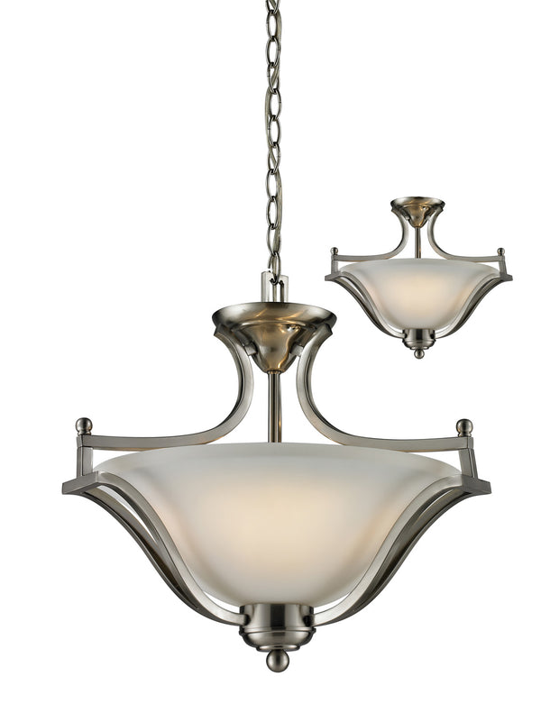 Z-Lite - 704SFC-BN - Three Light Pendant - Lagoon - Brushed Nickel