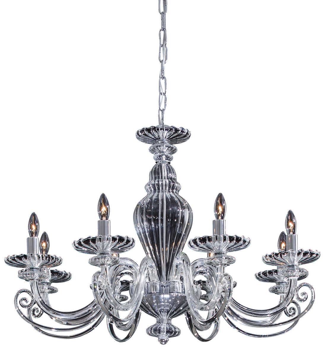 Metropolitan - N9168 - Eight Light Chandelier - Metropolitan - Chrome