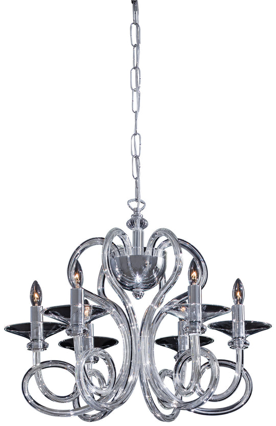 Metropolitan - N9176 - Six Light Chandelier - Metropolitan - Chrome