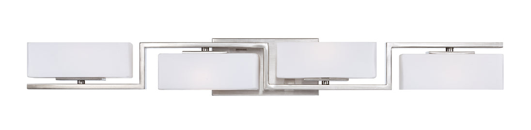 Designers Fountain - 6714-SP - Four Light Bath Bar - Meridian - Satin Platinum