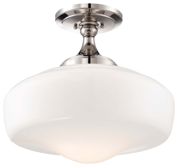 Minka-Lavery - 2259-613 - One Light Semi Flush Mount - Polished Nickel