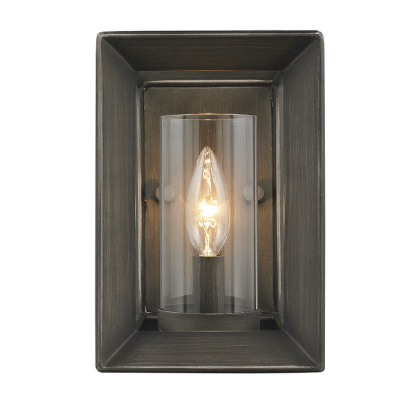 Golden - 2073-1W GMT - One Light Wall Sconce - Smyth - Gunmetal Bronze