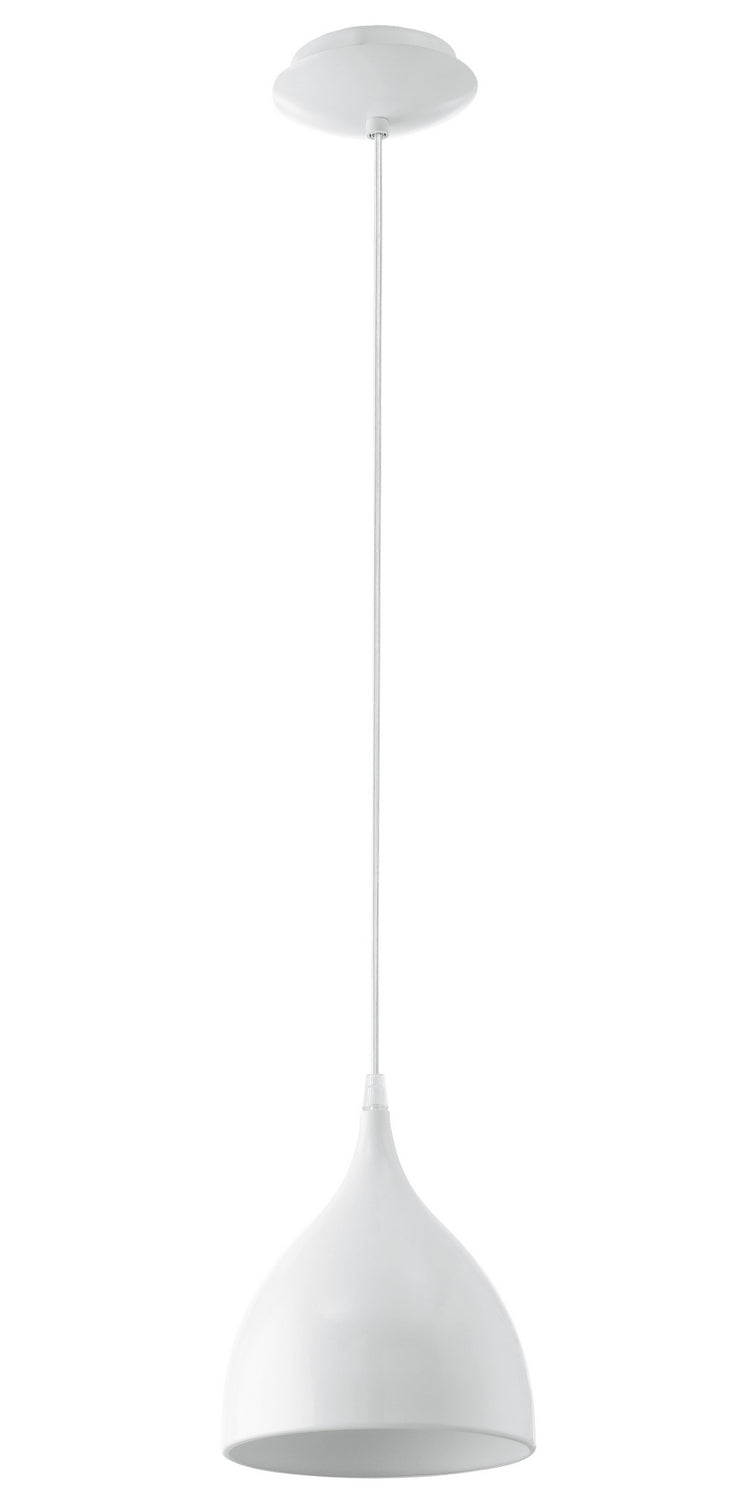 Eglo USA - 92716A - One Light Pendant - Coretto - Steel / Glossy White