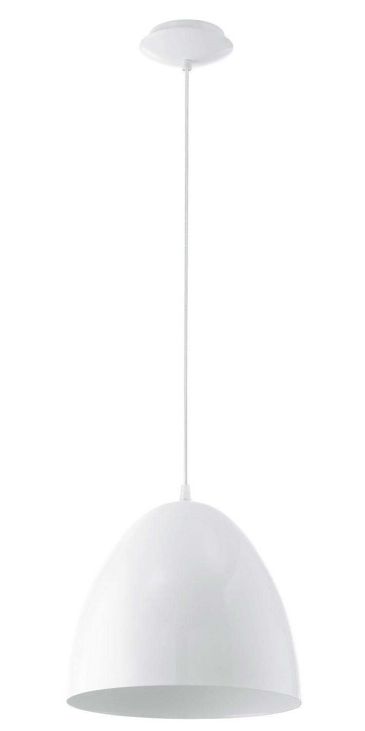 Eglo USA - 92717A - One Light Pendant - Coretto - Steel / Glossy White