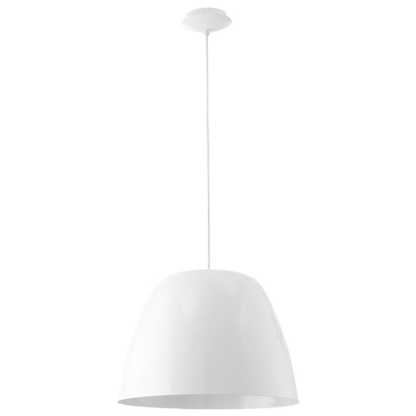 Eglo USA - 92719A - One Light Pendant - Coretto - Steel / Glossy White