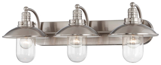 Minka-Lavery - 5133-84 - Three Light Bath - Downtown Edison - Brushed Nickel