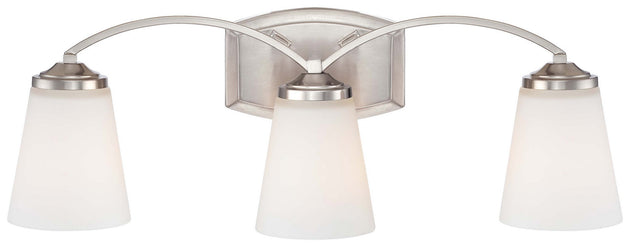 Minka-Lavery - 6963-84 - Three Light Bath - Overland Park - Brushed Nickel
