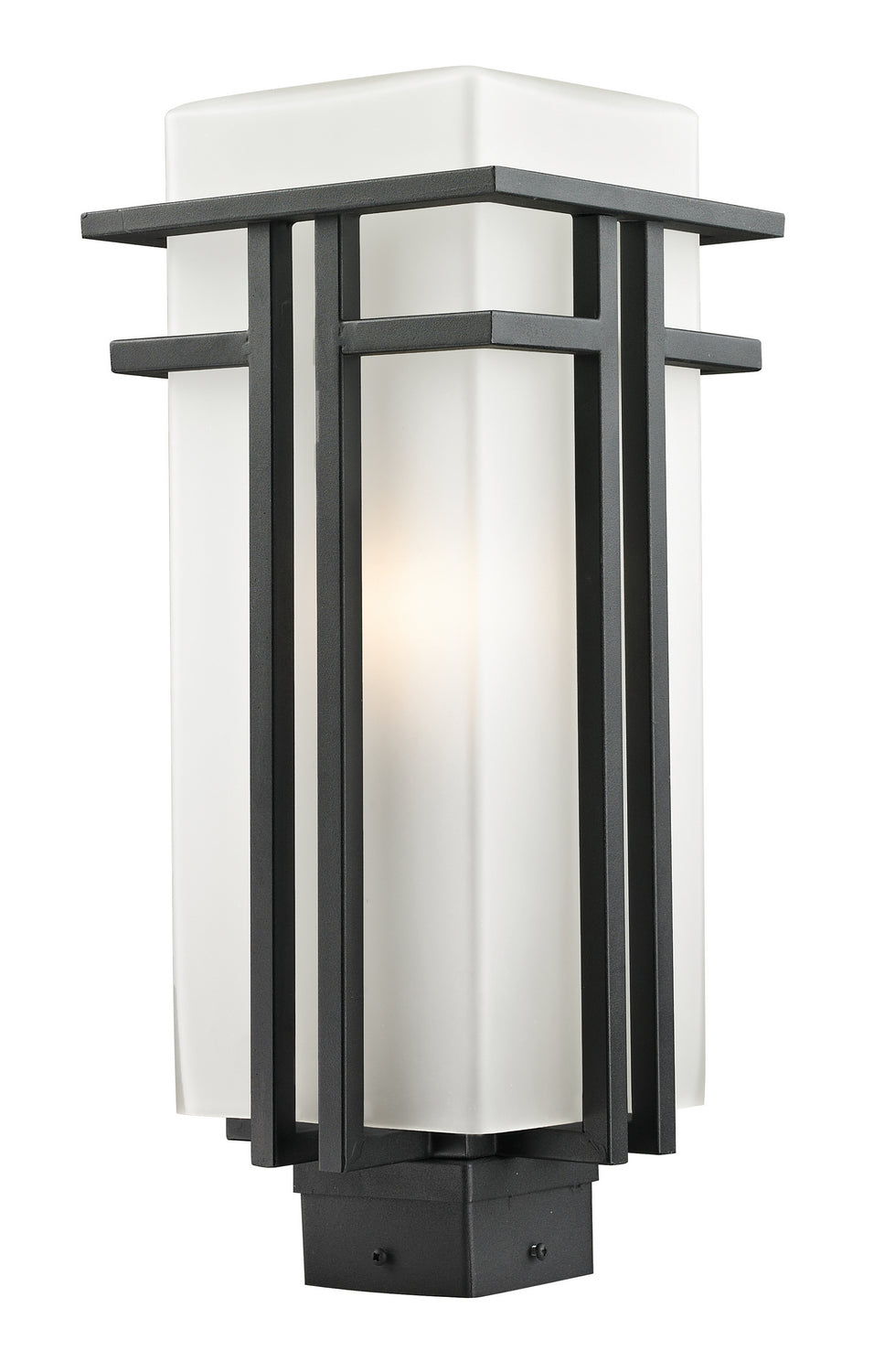 Z-Lite - 549PHB-BK - One Light Outdoor Post Mount - Abbey - Black