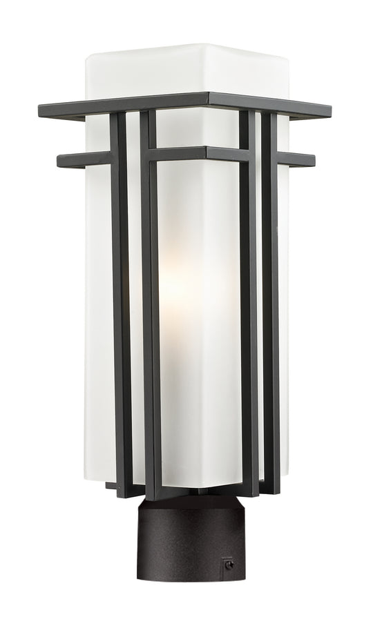 Z-Lite - 550PHM-ORBZ-R - One Light Outdoor Post Mount - Abbey - Outdoor Rubbed Bronze