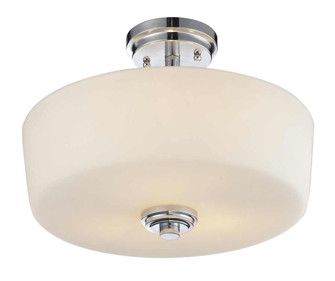 Z-Lite - 225SF - Three Light Semi Flush Mount - Lamina - Chrome