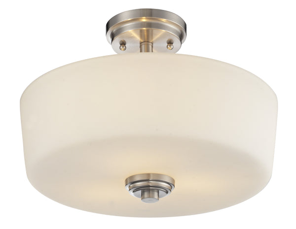 Z-Lite - 226SF - Three Light Semi Flush Mount - Lamina - Brushed Nickel