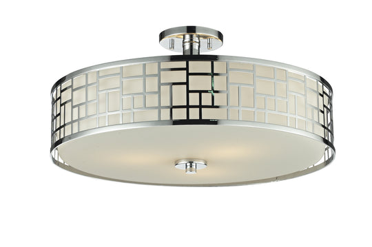 Z-Lite - 328-SF20-CH - Three Light Semi Flush Mount - Elea - Chrome