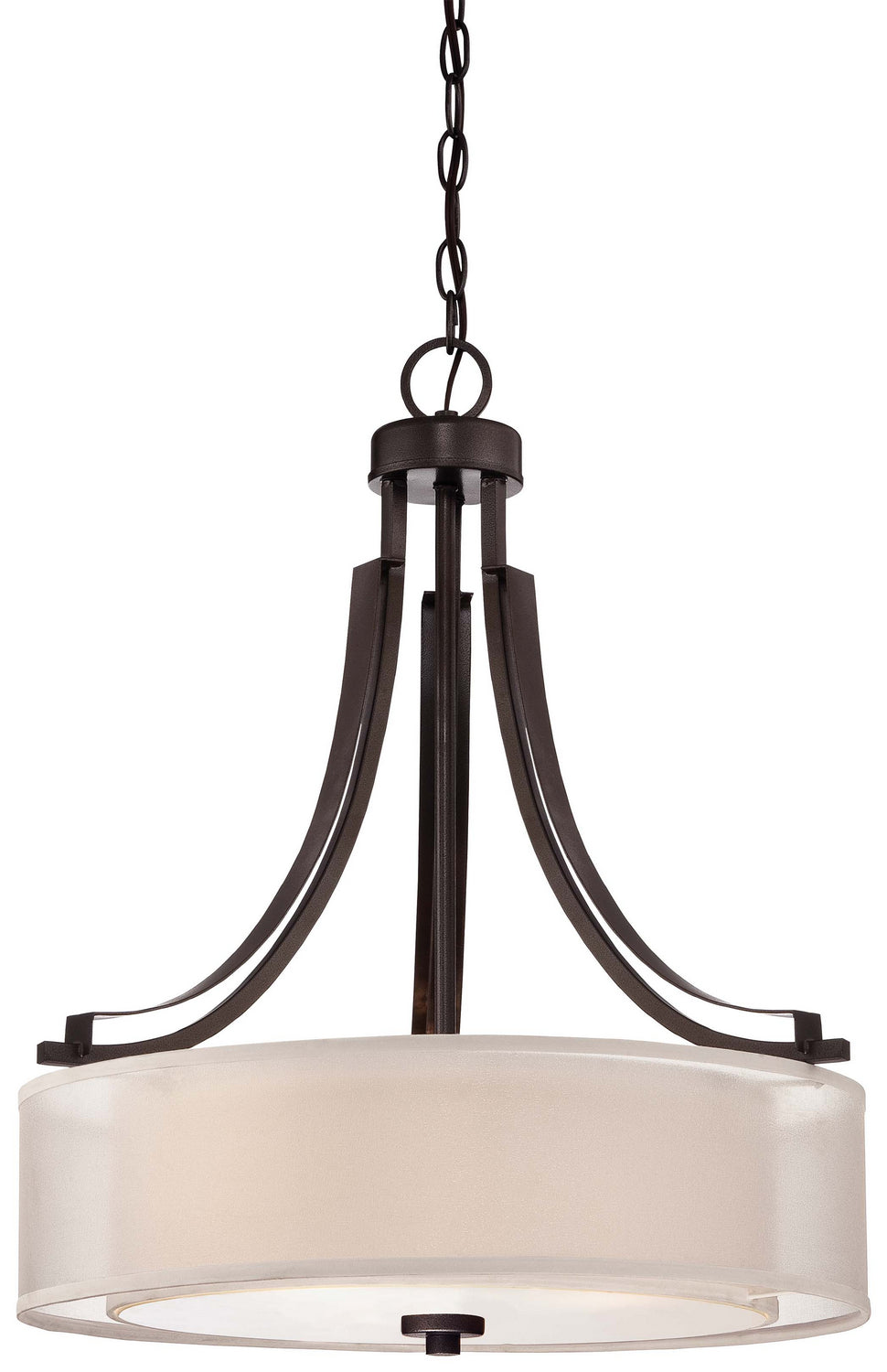 Minka-Lavery - 4104-172 - Three Light Pendant - Parsons Studio - Smoked Iron