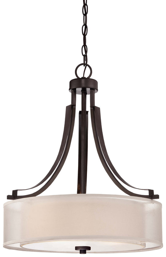 Minka-Lavery - 4104-172 - Three Light Pendant - Parsons Studio - Smoked Iron