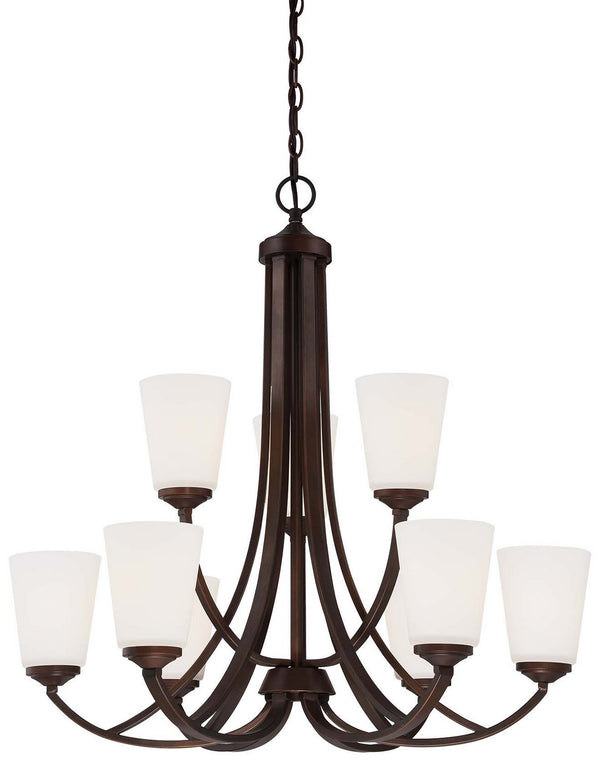 Minka-Lavery - 4969-284 - Nine Light Chandelier - Overland Park - Vintage Bronze