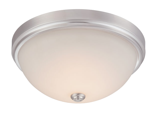 Designers Fountain - LED302M-SP - LED Flushmount - Hopkins - Satin Platinum