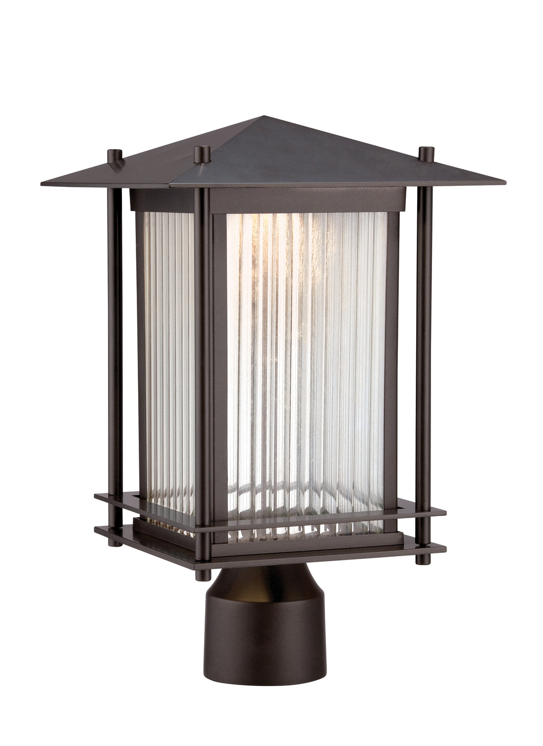 Designers Fountain - LED32536-BNB - LED Post Lantern - Hadley - Burnished Bronze