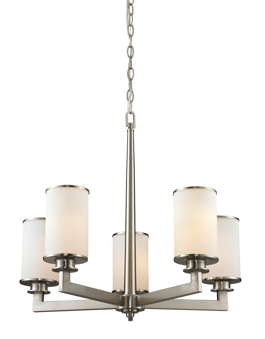 Z-Lite - 412-5 - Five Light Chandelier - Savannah - Brushed Nickel