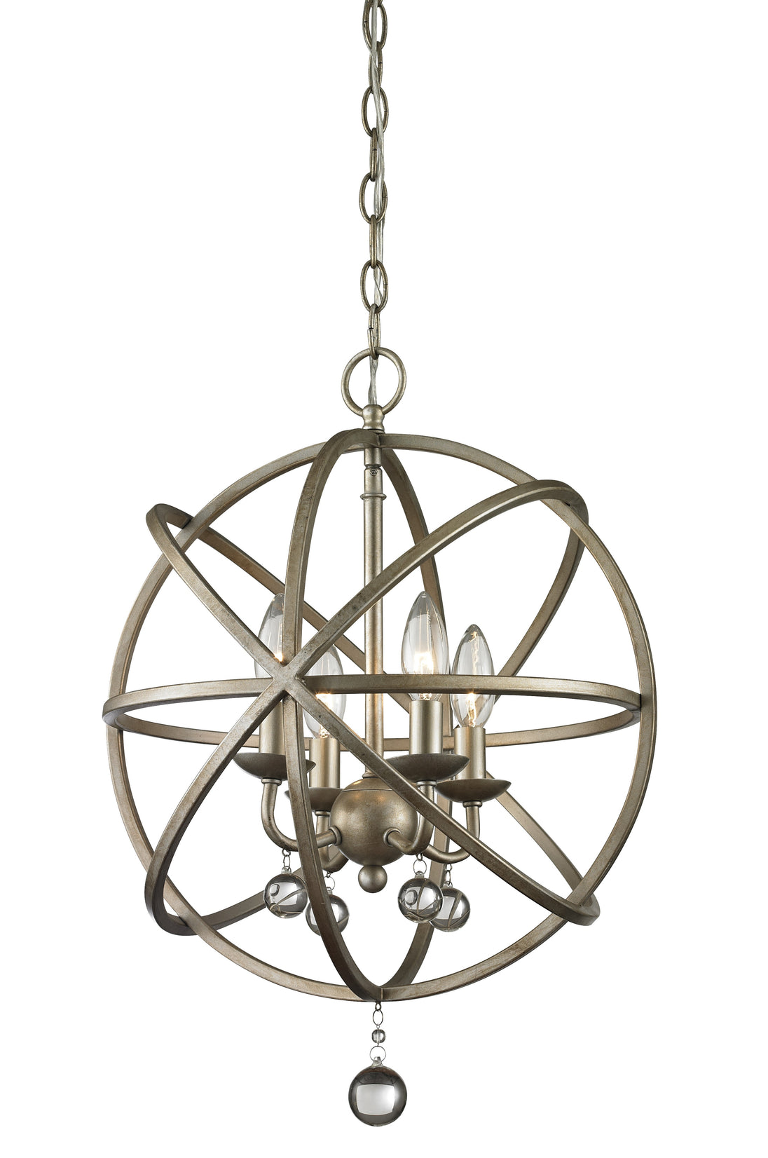 Z-Lite - 415-16 - Four Light Chandelier - Acadia - Antique Silver