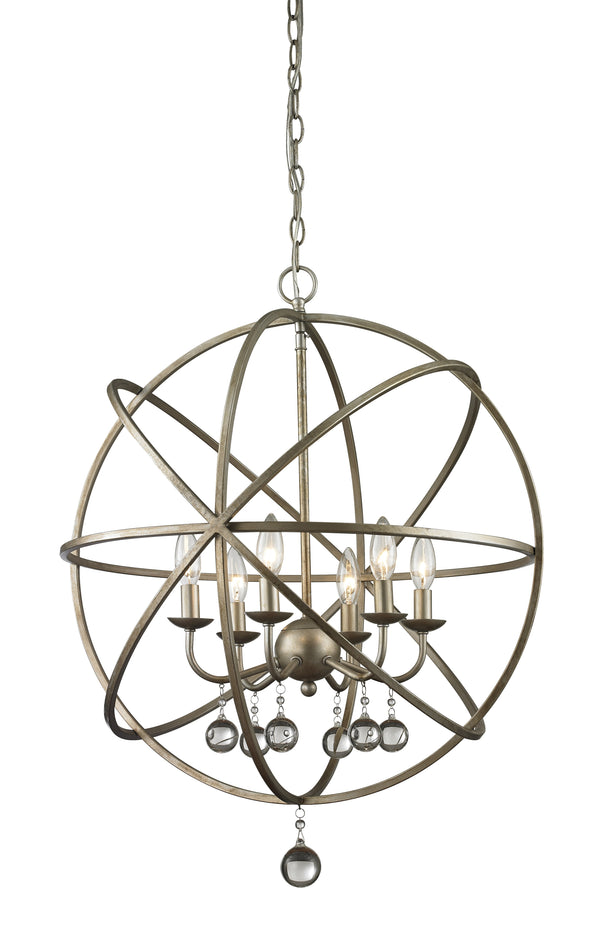 Z-Lite - 415-24 - Six Light Chandelier - Acadia - Antique Silver