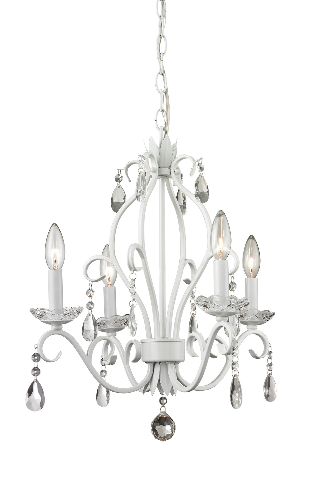 Z-Lite - 423MW - Four Light Chandelier - Princess Chandeliers - Matte White