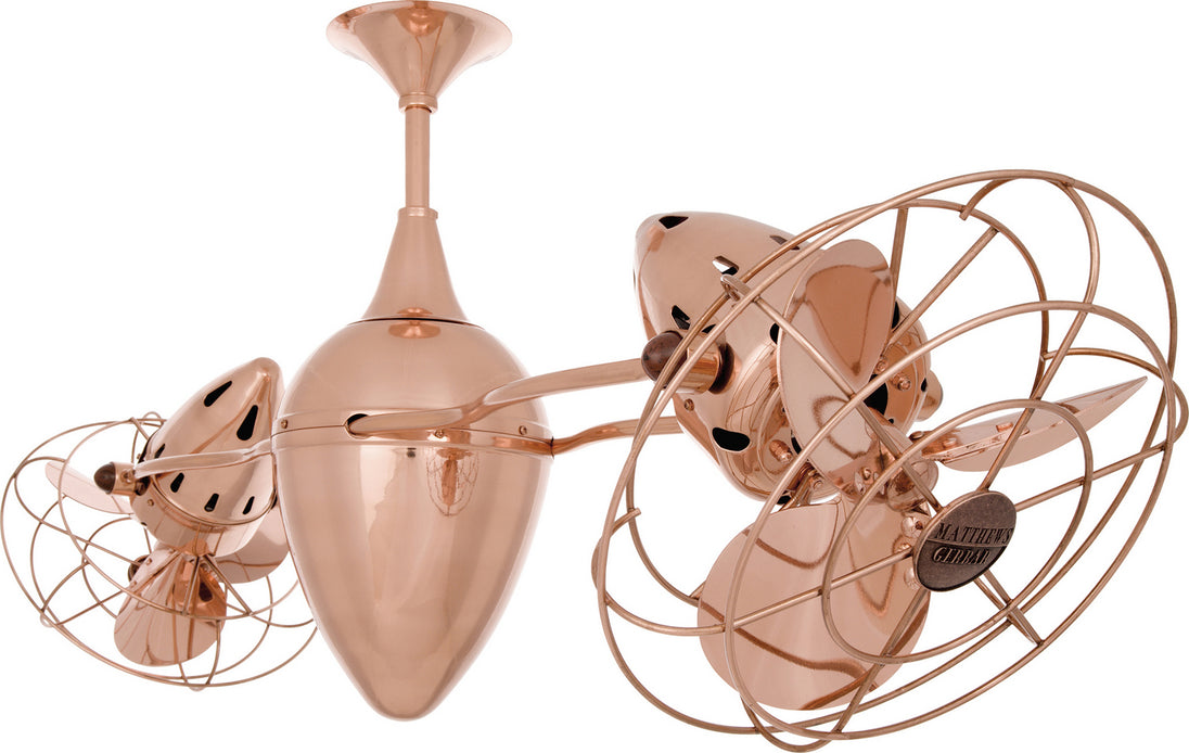 Matthews Fan Company - AR-BRCP-MTL - 48"Ceiling Fan - Ar Ruthiane - Brushed Copper