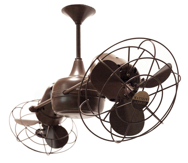 Matthews Fan Company - DD-BZZT-MTL - 36"Ceiling Fan - Duplo-Dinamico - Bronzette