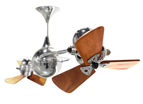 Matthews Fan Company - IV-CR-WD - 53"Ceiling Fan - Italo Ventania - Polished Chrome