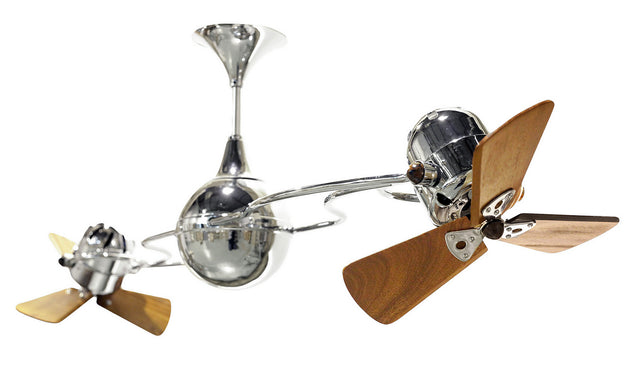 Matthews Fan Company - IV-CR-WD-DAMP - 53"Ceiling Fan - Italo Ventania - Polished Chrome