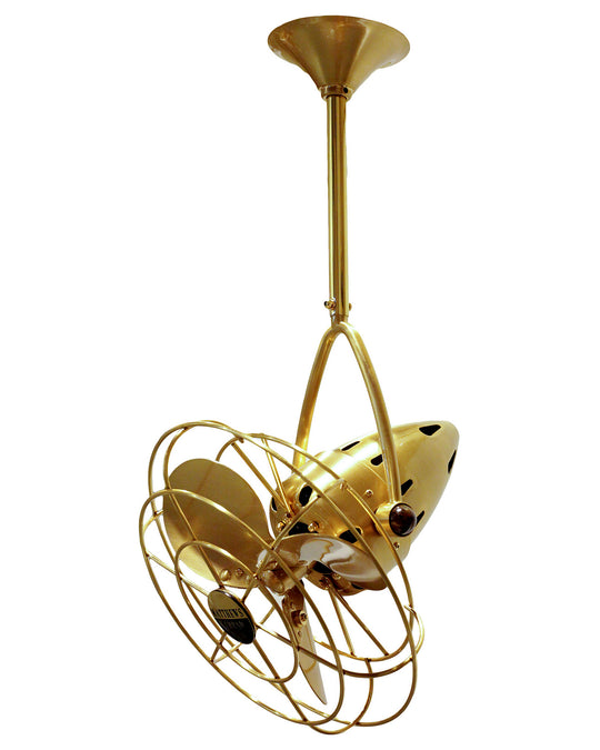 Matthews Fan Company - JD-BRBR-MTL - 16"Ceiling Fan - Jarold Direcional - Brushed Brass