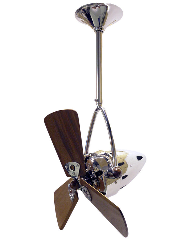 Matthews Fan Company - JD-CR-WD-DAMP - 16"Ceiling Fan - Jarold Direcional - Polished Chrome