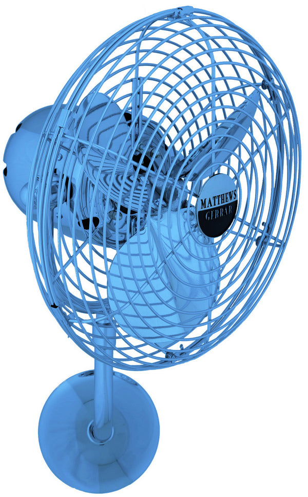 Matthews Fan Company - MP-LTBLUE-MTL - 19"Wall Fan - Michelle Parede - Agua Marinha