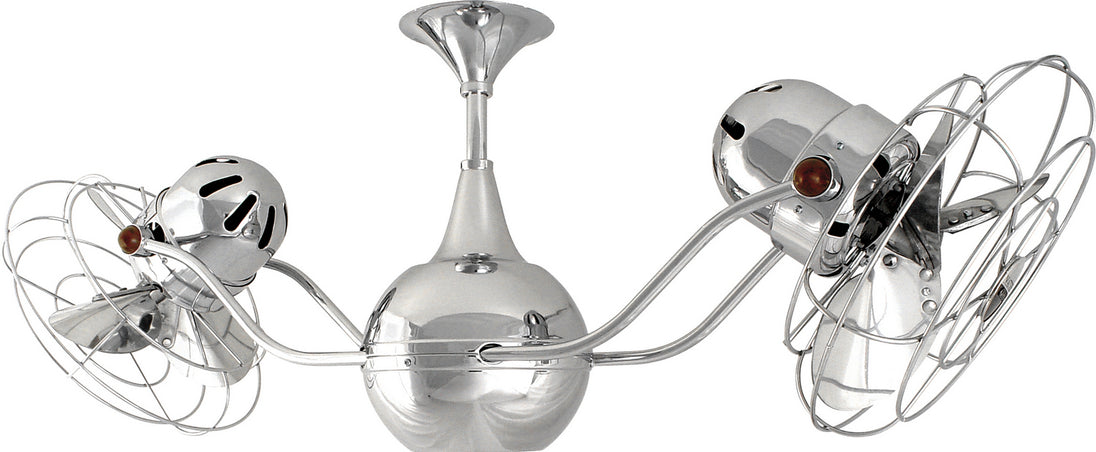 Matthews Fan Company - VB-CR-MTL-DAMP - 42"Ceiling Fan - Vent-Bettina - Polished Chrome