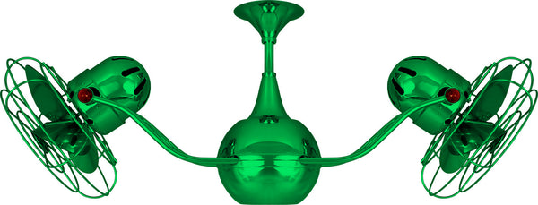 Matthews Fan Company - VB-GREEN-MTL - 42"Ceiling Fan - Vent-Bettina - Green