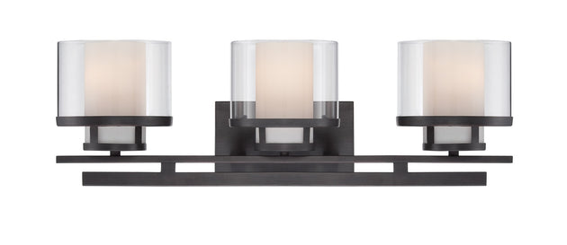 Designers Fountain - 86103-BBR - Three Light Bath Bar - Fusion - Biscayne Bronze