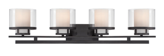 Designers Fountain - 86104-BBR - Four Light Bath Bar - Fusion - Biscayne Bronze
