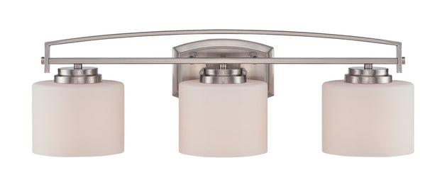 Designers Fountain - 86203-SP - Three Light Bath Bar - Axel - Satin Platinum