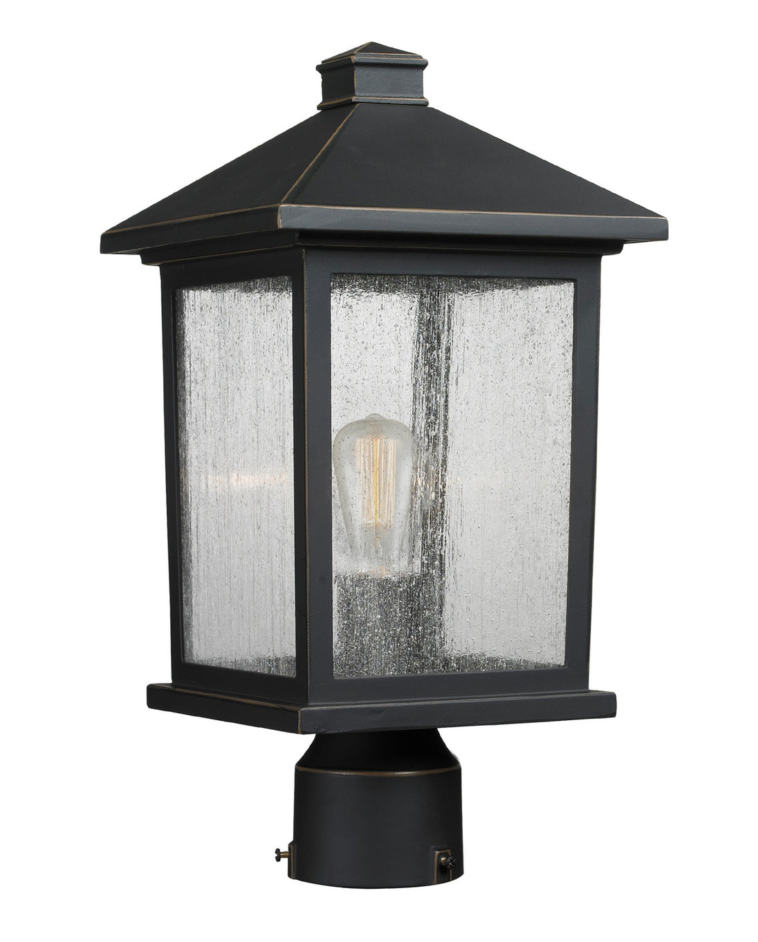 Z-Lite - 531PHMR-ORB - One Light Outdoor Post Mount - Portland - Oil Rubbed Bronze