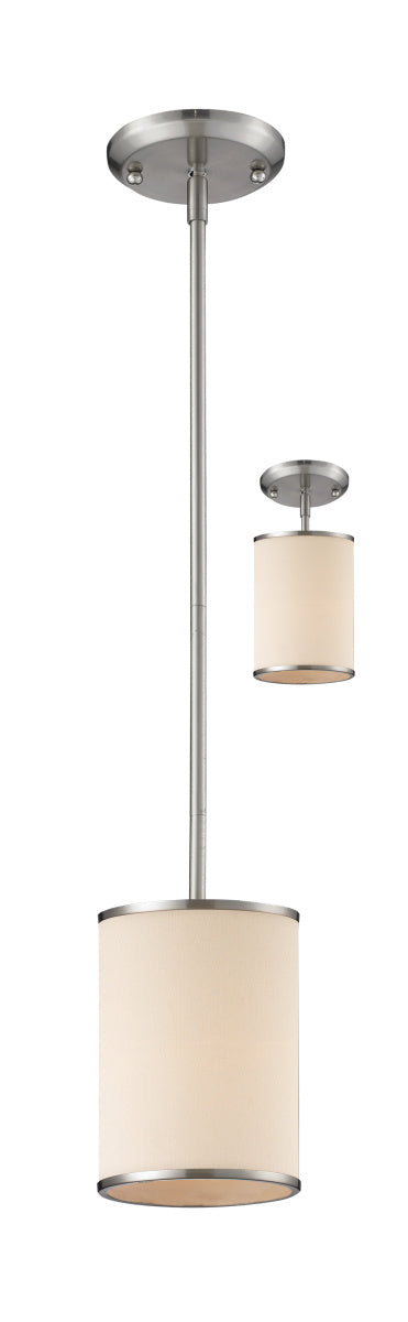 Z-Lite - 183-6 - One Light Pendant - Cameo - Brushed Nickel