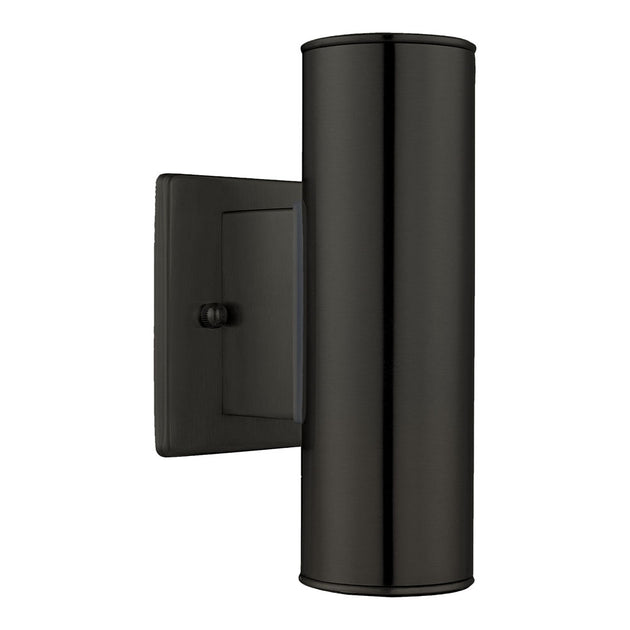Eglo USA - 200033A - Two Light Outdoor Wall Mount - Riga - Matte Black