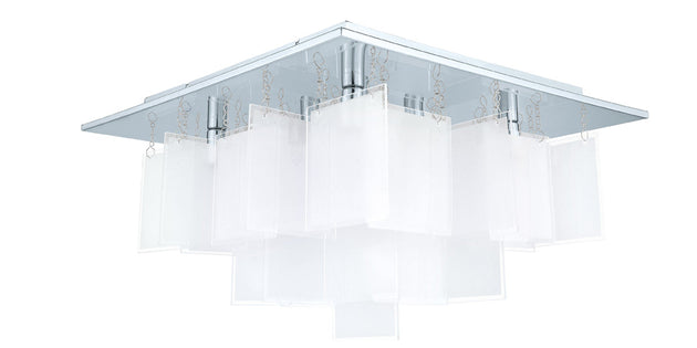 Eglo USA - 92727A - Eight Light Ceiling Mount - Condrata 1 - Chrome