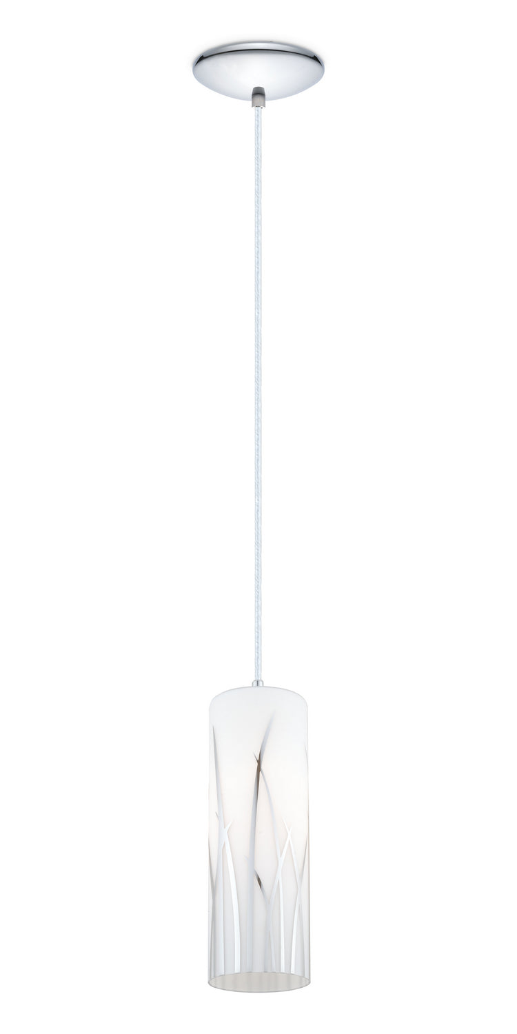 Eglo USA - 92739A - One Light Pendant - Rivato - White/Chrome