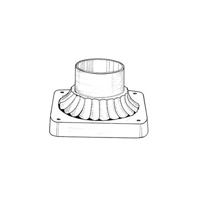 Designers Fountain - 1916-BK - Pier Mount - Pier Mounts - Black