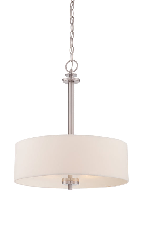 Designers Fountain - 87231-SP - Three Light Pendant - Harlowe - Satin Platinum